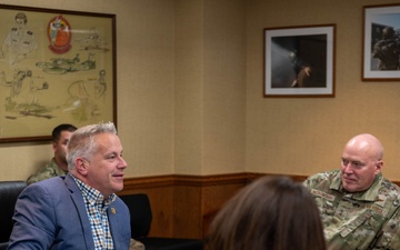 U.S. Rep. Eric Sorensen Visits 182nd Airlift Wing