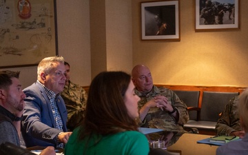 U.S. Rep. Eric Sorensen Visits 182nd Airlift Wing