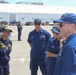Coast Guard Cutter Diligence crew members greeted by Colombian Navy personnel in Cartegena