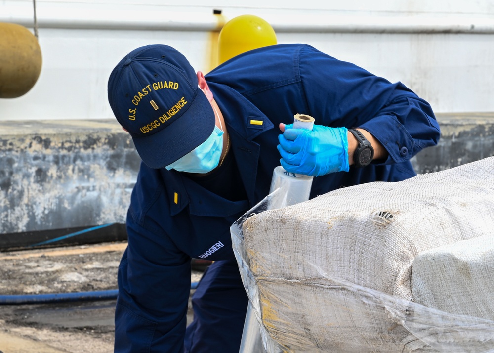 Coast Guard offloads nearly $65M in illicit narcotics interdicted in the Western Caribbean Sea
