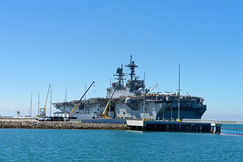 USS America (LHA 6) at Naval Weapons Station Seal Beach
