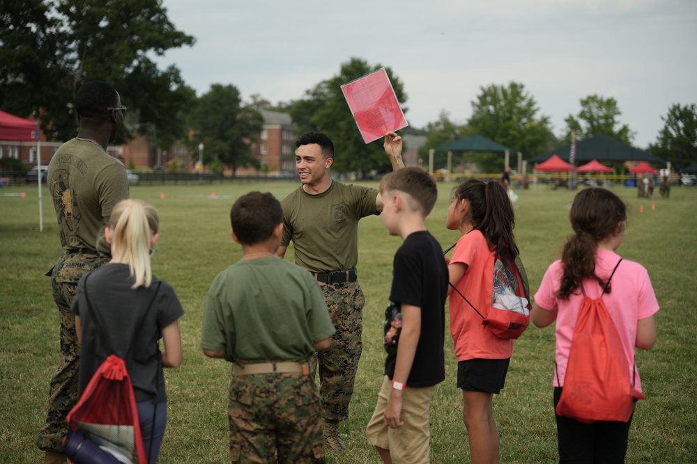 MARINES GIVE STUDENTS GLIMPSE OF ENLISTMENT DURING FUTURE MARINES BOOTCAMP