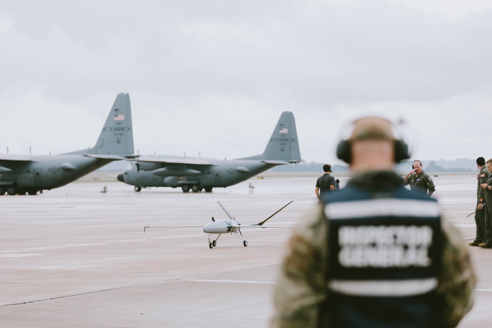 139th Airlift Wing participate in a drone exercise