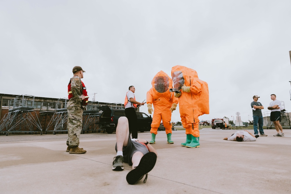 139th Airlift Wing participate in a drone exercise