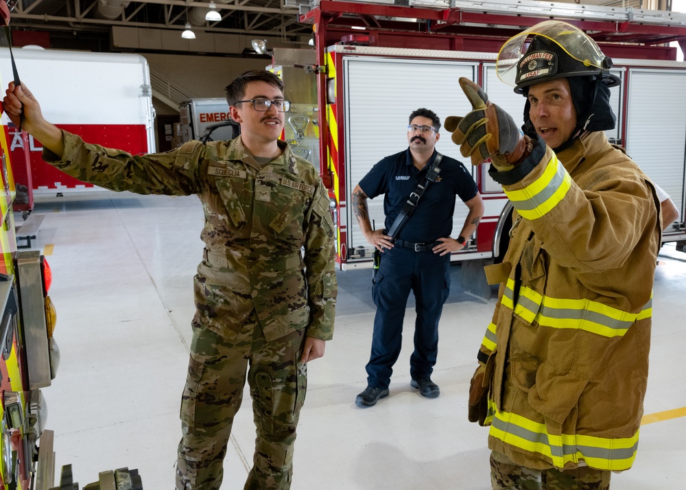 Holloman Leadership Participates in Fire Station Hands on Holloman Event Holloman Leadership Participates in Fire Station Hands on Holloman Event