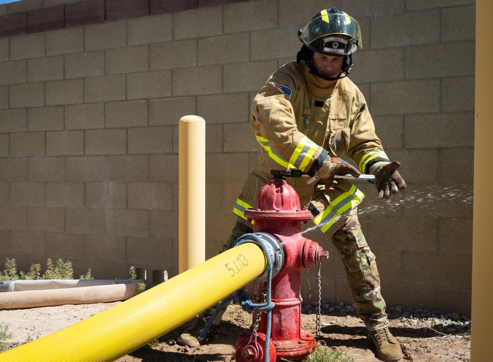 Holloman Leadership Participates in Fire Station Hands on Holloman Event Holloman Leadership Participates in Fire Station Hands on Holloman Event