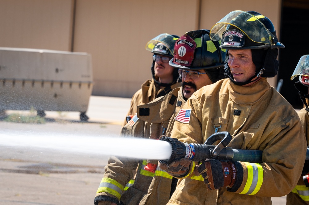 Holloman Leadership Participates in Fire Station Hands on Holloman Event Holloman Leadership Participates in Fire Station Hands on Holloman Event