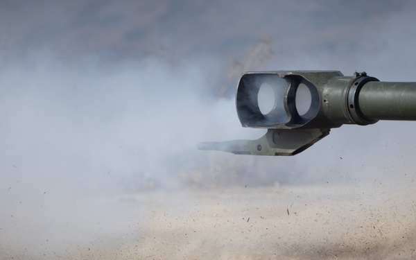 1st Bn., 11th Marines conduct direct fire artillery range