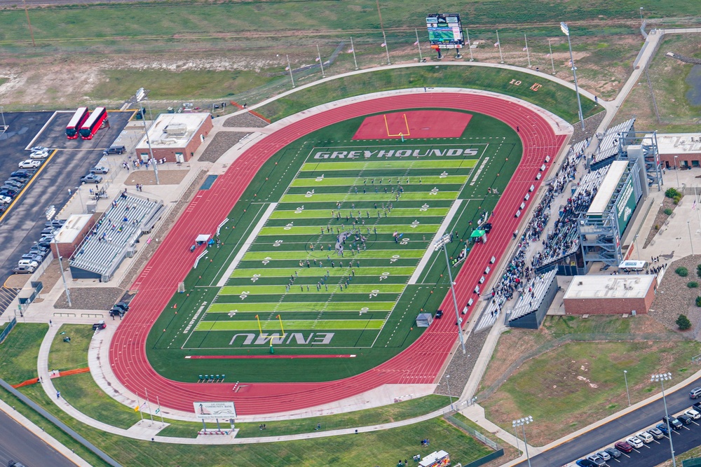 27 SOW AC-130 flyover at ENMU game