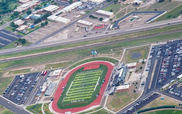 27 SOW AC-130 flyover at ENMU game