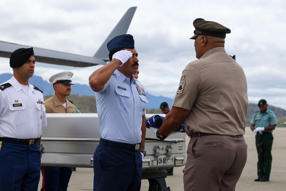 25-4 Papua New Guinea Repatriation Ceremony