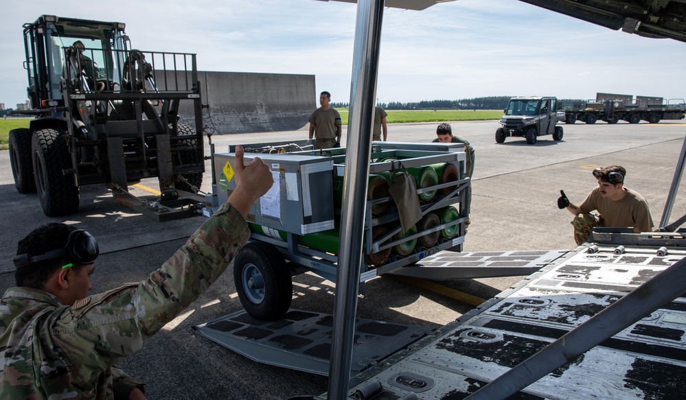 Yokota Airmen conduct hazardous materials cargo generation training