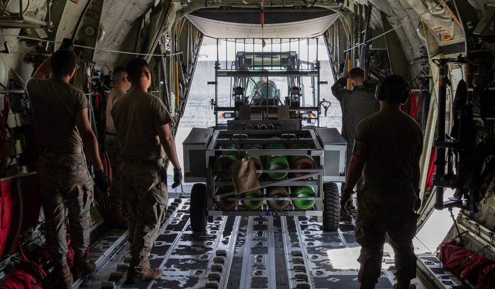 Yokota Airmen conduct hazardous materials cargo generation training