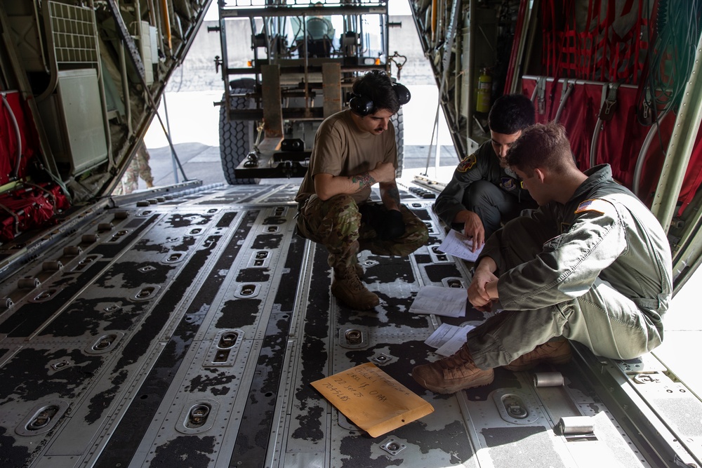 Yokota Airmen conduct hazardous materials cargo generation training