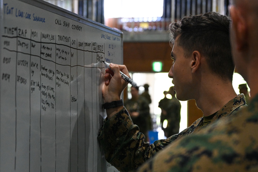 Resolute Dragon 25 | 3rd Medical Battalion, Japan Ground Self-Defense Force, Conduct Bilateral Mass Casualty Training at Camp Naha