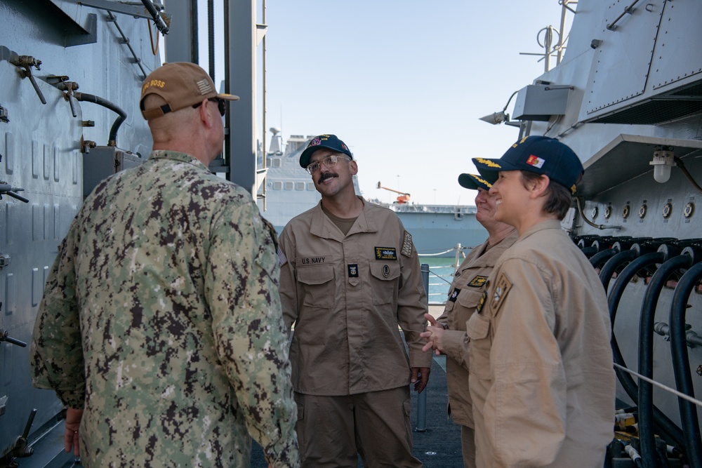SWOBOSS visits USS Sampson