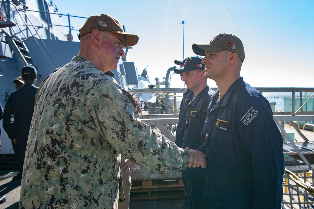 SWOBOSS visits USS Sampson