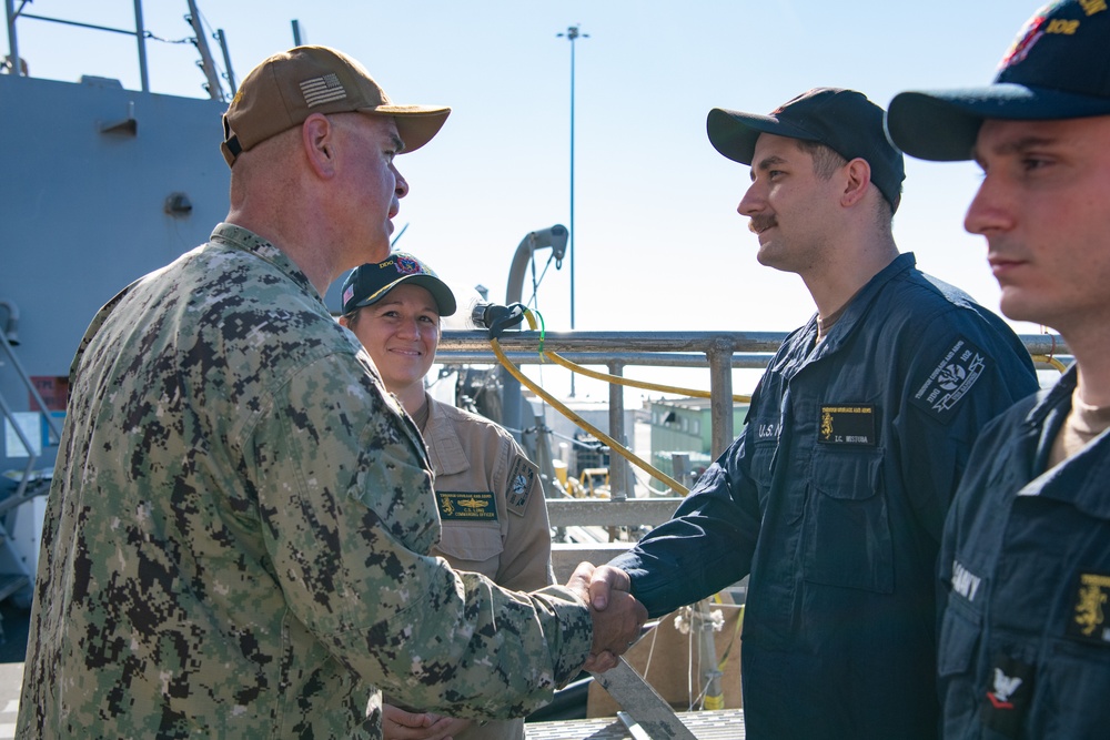 SWOBOSS visits USS Sampson