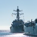 USS Sampson moored at Naval Base San Diego