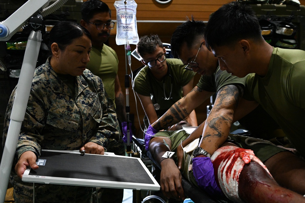Resolute Dragon 25 | 3rd Medical Battalion, Japan Ground Self-Defense Force, Conduct Bilateral Mass Casualty Training at Camp Naha