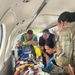 Multinational medical professionals and Palaun medical professionals participate in a simulated trauma training and air evacuation exercise, Sept. 23