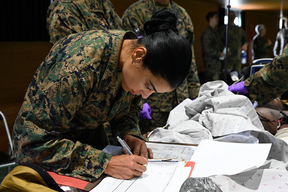 Resolute Dragon 25 | 3rd Medical Battalion, Japan Ground Self-Defense Force, Conduct Bilateral Mass Casualty Training at Camp Naha