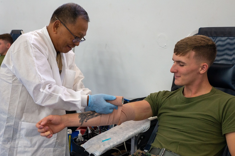 Camp Blaz holds Blood Drive