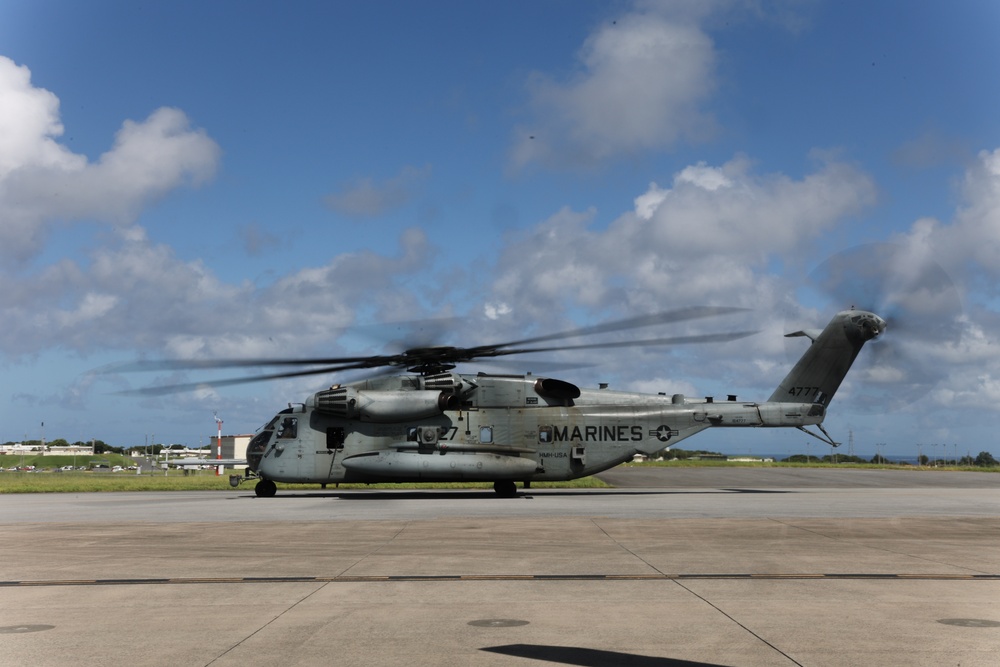 1st MAW Marines load forward arming, refueling point equipment