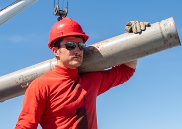 USS America Conducts an Ordnance Handling Evolution at Naval Weapons Station Seal Beach.