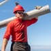 USS America Conducts an Ordnance Handling Evolution at Naval Weapons Station Seal Beach.