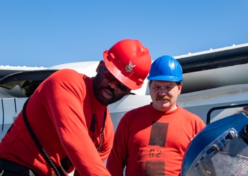 USS America Conducts an Ordnance Handling Evolution at Naval Weapons Station Seal Beach.
