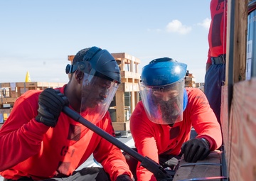 USS America Conducts an Ordnance Handling Evolution at Naval Weapons Station Seal Beach.