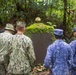 Pacific Partnership 2025 multinational service members attend a Seabee Combat Warfare pinning ceremony on Bloody Nose Ridge in Peleliu, Palau