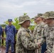 Pacific Partnership 2025 multinational service members attend a Seabee Combat Warfare pinning ceremony on Bloody Nose Ridge in Peleliu, Palau