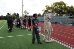 173rd Airborne Brigade Paratroopers Pace Students During Wellness Day Run at Vicenza Middle School [Image 3 of 4]