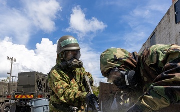 3rd MLG, JGSDF conduct bilateral CBRN site exploitation training during Resolute Dragon 25