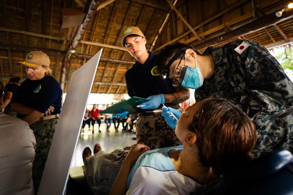 U.S. Army Soldiers with Pacific Partnership 2025 Conduct Veterinary Training at the Koror Animal Shelter in Koror, Palau, Sept. 25.