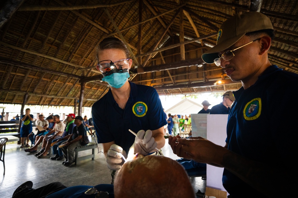 U.S. Army Soldiers with Pacific Partnership 2025 Conduct Veterinary Training at the Koror Animal Shelter in Koror, Palau, Sept. 25.