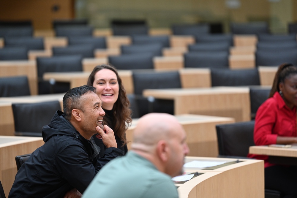 USAG Stuttgart community members explore the German political system with the Capital City Visitation Program