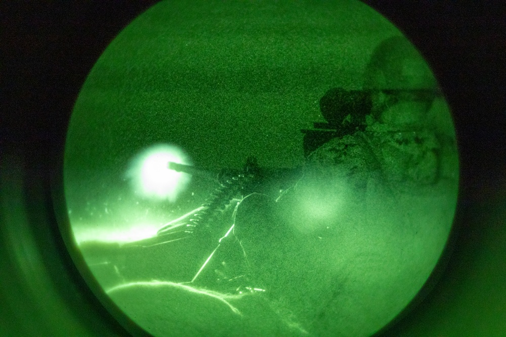 Marines with Infantry Training Battalion, School of Infantry – East utilize M2A1 machine guns Marines with Infantry Training Battalion, School of Infantry – East utilize M2A1 machine guns