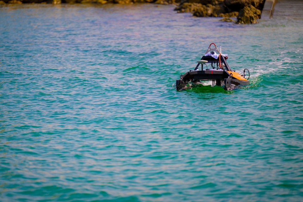 U.S. Naval Oceanographic Office conducts Unmanned Surface Vessel Operations