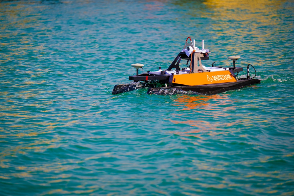 U.S. Naval Oceanographic Office conducts Unmanned Surface Vessel Operations