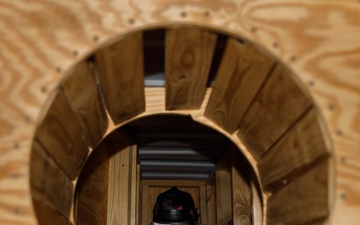 U.S. Member Security Guard Students Train in Confined Space Trainer and Gas Chamber