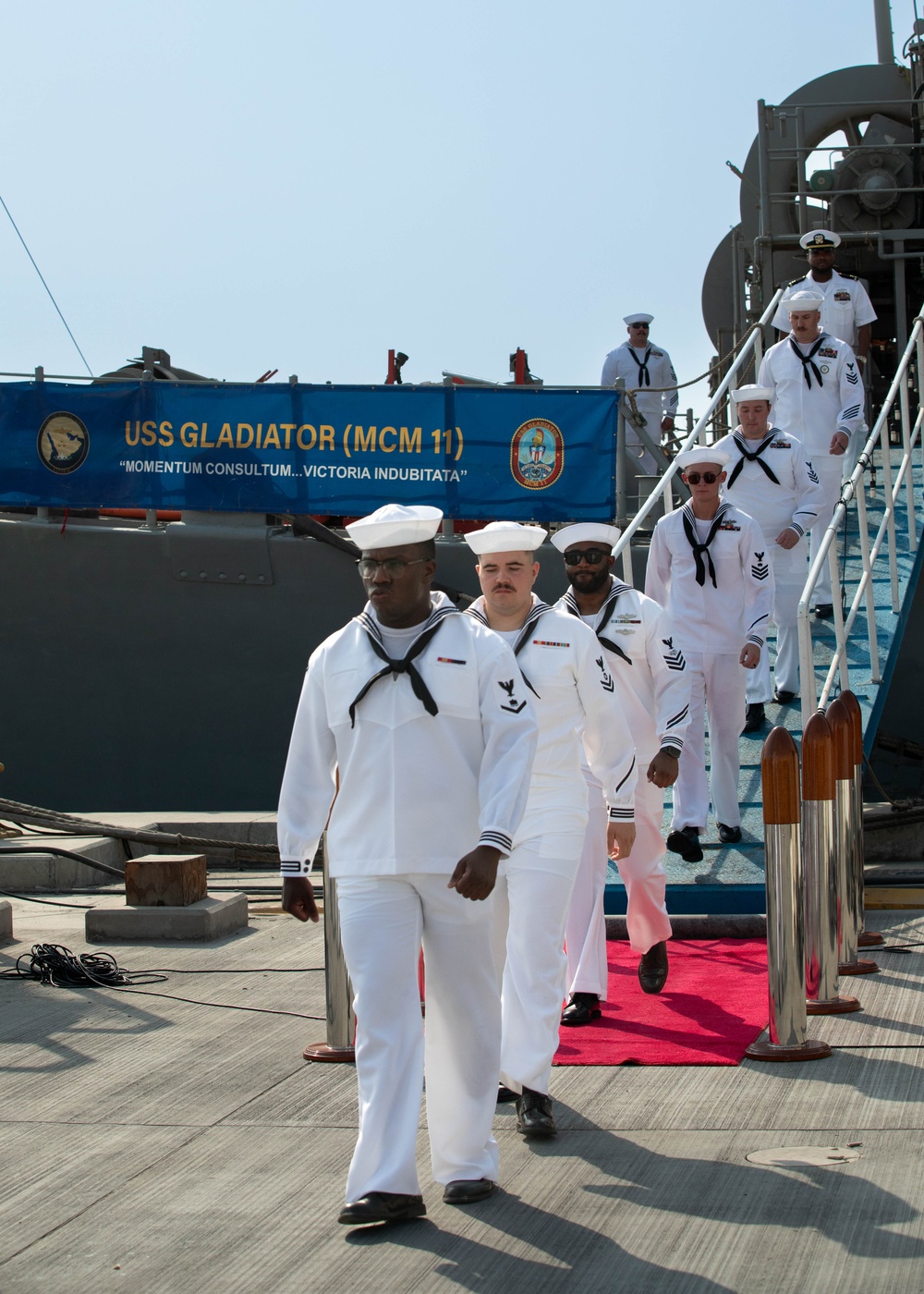 USS Gladiator Conducts Decommissioning Ceremony