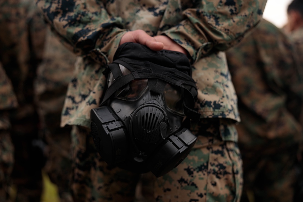 U.S. Marine Security Guard Students Train in Confined Space Trainer and Gas Chamber