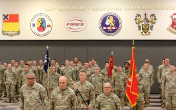 166th Regiment change of responsibility