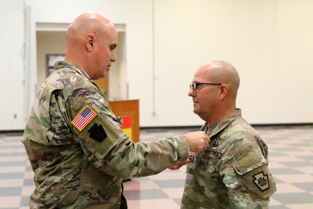 166th Regiment change of responsibility