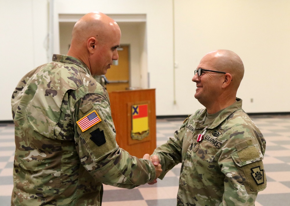 166th Regiment change of responsibility