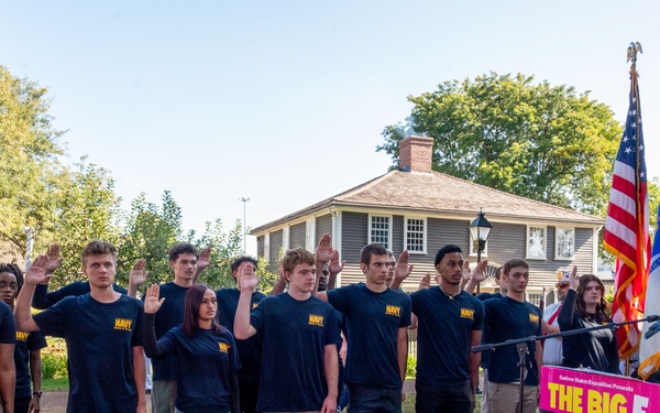 NTAG NEW ENGLAND AND NAVCO ATTEND NAVY WEEK PROCLAMATION CEREMONY AND OATH OF ENLISTMENT AT BIG E FAIR