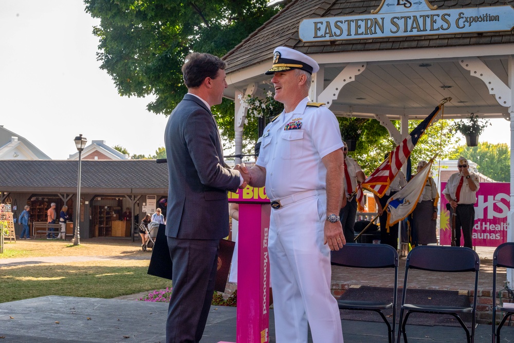 NTAG NEW ENGLAND AND NAVCO ATTEND NAVY WEEK PROCLAMATION CEREMONY AND OATH OF ENLISTMENT AT BIG E FAIR